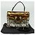 Bulgari BVLGARI Leoni Bolsa de Mão de Couro 2em1 Ouro Auth sw547 Dourado - vista 12
