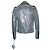 Balmain, Crystal embellished biker jacket Black Silvery - view 3