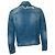 Blaue Denimjacke mit Rockstar-Logo von Balmain - Ansicht 2