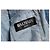 Blaue Denimjacke mit Rockstar-Logo von Balmain - Ansicht 6