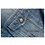Blaue Denimjacke mit Rockstar-Logo von Balmain - Ansicht 7
