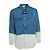 Givenchy, Bleach dipped denim shirt Blue