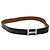 Hermès Cintura in pelle HERMES Constance 42,5"" nera Auth am8220 Nero
