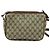 Borsa a spalla GUCCI GG Supreme Web Sherry Line in PVC pelle beige oro Auth fm4588 D'oro - vista 2