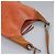 Bolsa de Ombro Burberry em Couro Suede Laranja Auth ti3004 - vista 4