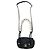 Timeless Chanel Mini Flap Stagionale Con Manico In Perle Tweed Blu Scuro LGHW Nero