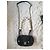 Timeless Chanel Mini Flap Stagionale Con Manico In Perle Tweed Blu Scuro LGHW Nero - vista 3