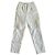 Chanel Leder Karottenhose Ecru Roh