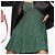 Vestido strapless Chanel de tweed verde - vista 12