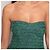Vestido strapless Chanel de tweed verde - vista 9