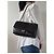 Chanel 2.55 Reedição – Tamanho Grande – Couro Envelhecido Preto & Hardware Prateado - vista 7