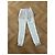 Calça Chanel branca de viscose e renda Branco - vista 8