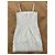 Vestido Chanel de cuero blanco con bordes de encaje Talla 36 - vista 4