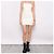 Vestido Chanel de cuero blanco con bordes de encaje Talla 36 - vista 8