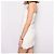 Vestido Chanel de cuero blanco con bordes de encaje Talla 36 - vista 9