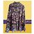 ETRO Bluse aus Kaschmir mit floralem Muster Dunkelviolett - Ansicht 2