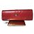 Clutch de cuero de cocodrilo Moschino rojo Roja