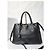 PRADA Borsa Tote Media a Doppia Cerniera in Pelle Saffiano Nera Nero - vista 13