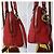 Borsa a cupola piccola GG Charm in pelle di vitello rossa GUCCI Rosso - vista 10