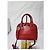 Borsa a cupola piccola GG Charm in pelle di vitello rossa GUCCI Rosso - vista 4