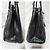 PRADA Saffiano Grande Galleria Double Zip Tote Nero - vista 8