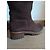 Botas Chanel de ternera marrón efecto ante Castaño - vista 10