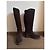 Botas Chanel de ternera marrón efecto ante Castaño - vista 5