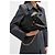 Borsa a spalla media in pelle granulata nera con catena dorata Givenchy Voyou Nero