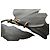 Borsa a spalla media in pelle granulata nera con catena dorata Givenchy Voyou Nero - vista 14