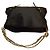 Borsa a spalla media in pelle granulata nera con catena dorata Givenchy Voyou Nero - vista 6