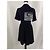 Chanel Schwarzes Tweedkleid mit Gürtel CC Logo 36 FR - Ansicht 11