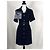 Chanel Schwarzes Tweedkleid mit Gürtel CC Logo 36 FR - Ansicht 8