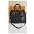 Sac à main Prada en lin noir avec détails dorés - vue 2