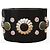 Bellissimo bracciale rigido nero DOLCE & GABBANA con “fiore”e pietre colorate