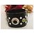 Bellissimo bracciale rigido nero DOLCE & GABBANA con “fiore”e pietre colorate - vista 12