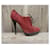 Botines Yves Saint Laurent de ante rojo Roja  - vista 2