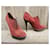 Botines Yves Saint Laurent de ante rojo Roja  - vista 3