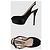 Bellissime slingback GIANNA MELIANI camoscio nero e vernice n. 37.5