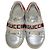 BASKETS EN CUIR UNISEXE GUCCI ACE Argenté