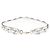 FENDI Cinghia Tu Cinghia Spalla Pelle Argento Auth hk2500 - vista 2
