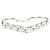 FENDI Cinghia Tu Cinghia Spalla Pelle Argento Auth hk2500 - vista 3