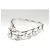 FENDI Cinghia Tu Cinghia Spalla Pelle Argento Auth hk2500 - vista 4
