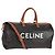 Céline Borsa Boston CELINE Triomphe in pelle PVC 2 in 1 nera e oro Auth nb467M Nero D'oro
