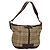 Borsa a Spalla Burberry Nova Check in Tela Beige Oro Auth 116276 D'oro