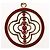 LOUIS VUITTON Fully Flower Charm metallo Rosso Oro M67128 LV Auth EC797 D'oro - vista 2