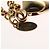 LOUIS VUITTON Fully Flower Charm metallo Rosso Oro M67128 LV Auth EC797 D'oro - vista 9