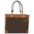 Céline Borsa a mano in tela Macadam CELINE in pelle PVC marrone oro Auth 122440 D'oro - vista 13