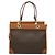 Céline Borsa a mano in tela Macadam CELINE in pelle PVC marrone oro Auth 122440 D'oro - vista 2