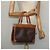 Céline Borsa a mano in tela Macadam CELINE in pelle PVC marrone oro Auth 122440 D'oro - vista 20