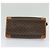 Céline Borsa a mano in tela Macadam CELINE in pelle PVC marrone oro Auth 122440 D'oro - vista 5